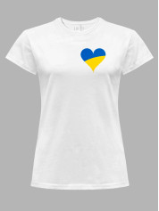 Футболка жіноча з принтом "Ukrainian Heart" (22042156)