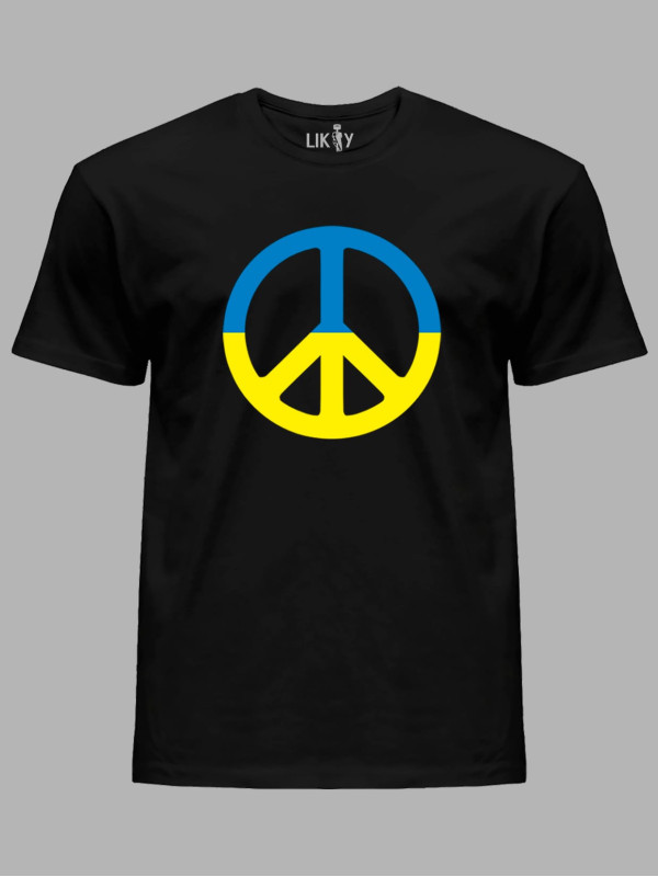 Футболка чоловіча з принтом "PEACE" (22042159)