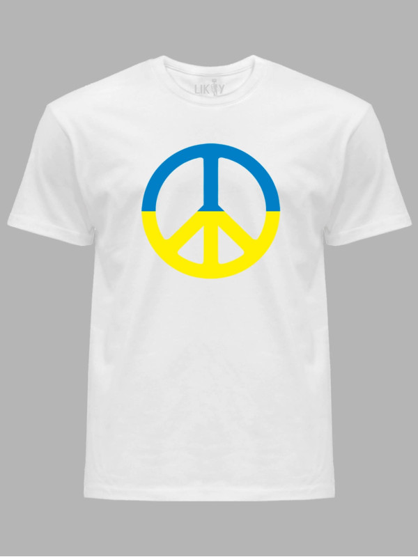 Футболка чоловіча з принтом "PEACE" (22042159)