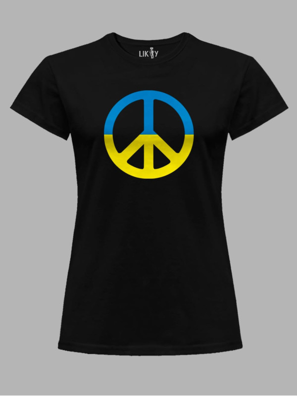 Футболка женская с принтом "PEACE" (22042159)