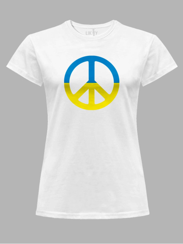 Футболка женская с принтом "PEACE" (22042159)