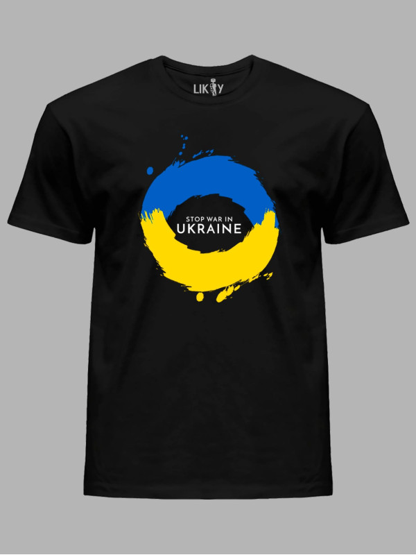 Футболка чоловіча з принтом "Stop War In UKRAINE" (22042163)