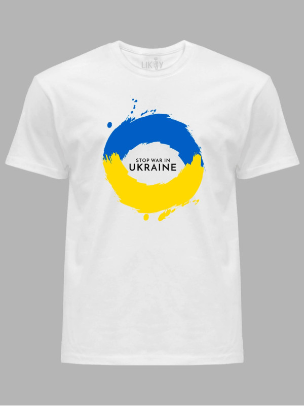 Футболка чоловіча з принтом "Stop War In UKRAINE" (22042163)
