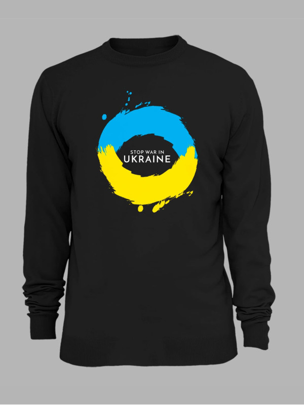 Свитшот с принтом "Stop War In UKRAINE" (22042163)