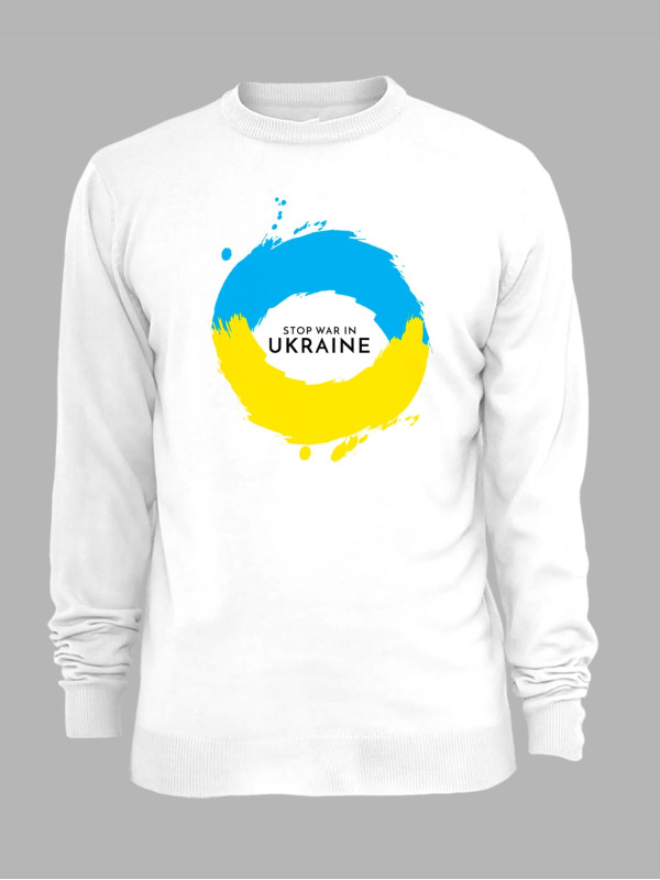 Свитшот с принтом "Stop War In UKRAINE" (22042163)
