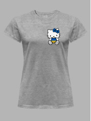 Футболка жіноча з принтом "Hello Kitty With Ukraine" (22042165)
