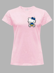 Футболка жіноча з принтом "Hello Kitty With Ukraine" (22042165)