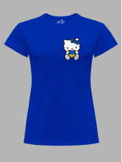 Футболка жіноча з принтом "Hello Kitty With Ukraine" (22042165)