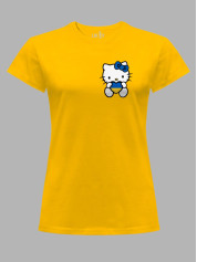 Футболка жіноча з принтом "Hello Kitty With Ukraine" (22042165)