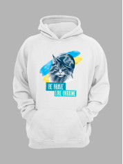 Худі з патріотичним принтом "Be Brave Like Ukraine" будь хоробрим як Україна (220610)