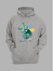 Худі з патріотичним принтом "What's Up?" (220611)