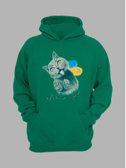 Худі з патріотичним принтом "What's Up?" (220611)