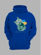 Худі з патріотичним принтом "What's Up?" (220611)