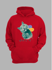 Худі з патріотичним принтом "What's Up?" (220611)