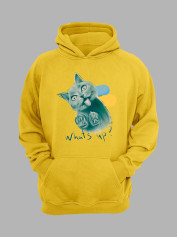 Худі з патріотичним принтом "What's Up?" (220611)