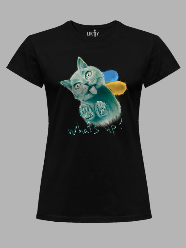 Футболка жіноча з принтом "What's Up?" (220611)