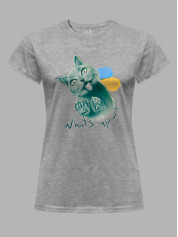 Футболка жіноча з принтом "What's Up?" (220611)