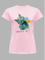 Футболка жіноча з принтом "What's Up?" (220611)