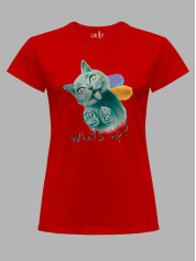 Футболка жіноча з принтом "What's Up?" (220611)