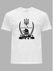 Футболка с патриотическим принтом "Я - Украинец козацкого рода" (220622)