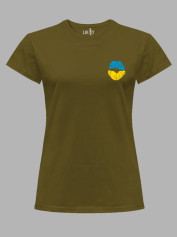 Футболка женская с принтом "Поцелуй по-украински" (220711)