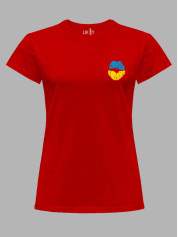 Футболка женская с принтом "Поцелуй по-украински" (220711)