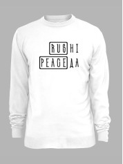 Свитшот с принтом "раша - нет, мир - да" (220729)
