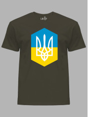 Футболка с патриотическим принтом "Украинский герб" (220739)