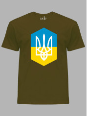 Футболка с патриотическим принтом "Украинский герб" (220739)