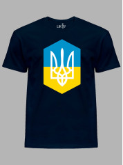 Футболка с патриотическим принтом "Украинский герб" (220739)
