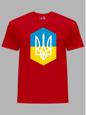Футболка с патриотическим принтом "Украинский герб" (220739)