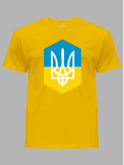 Футболка с патриотическим принтом "Украинский герб" (220739)