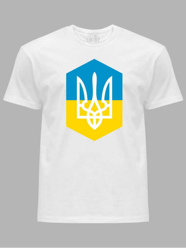 Футболка с патриотическим принтом "Украинский герб" (220739)