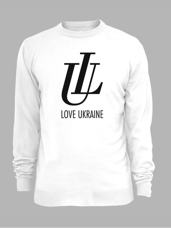Свитшот с принтом "Люблю Украину" (220746)