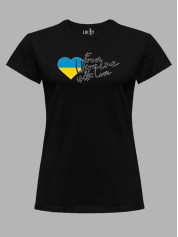 Футболка женская с принтом "Из Украины с любовью" (220748)