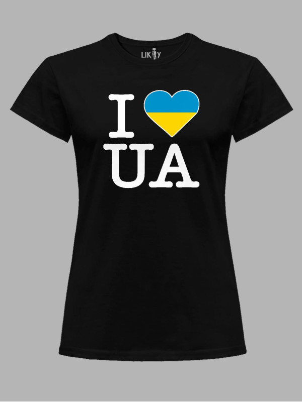 Футболка женская с принтом "Я люблю ЮА" (220749)