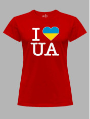 Футболка женская с принтом "Я люблю ЮА" (220749)