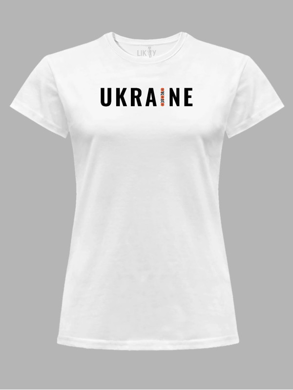 Футболка женская с принтом "Украина наилучшая" (220804)