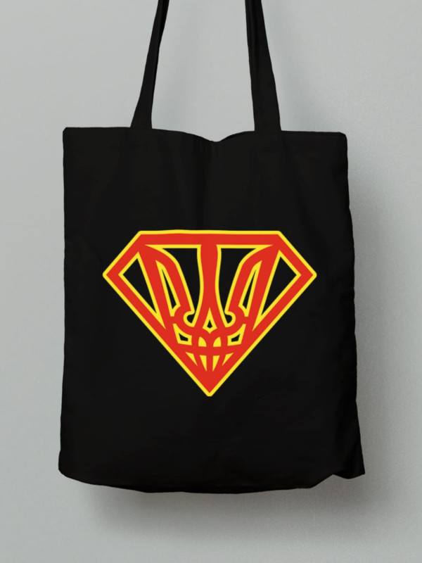 Екосумка з бавовни 38х40см з принтом "Супер ВОЛЯ" (220808)