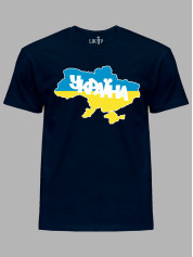 Футболка чоловіча з принтом "Єдина Україна" (220812)
