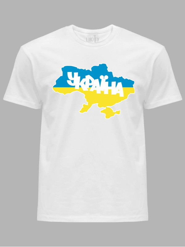 Футболка с патриотическим принтом "Единая Украина" (220812)