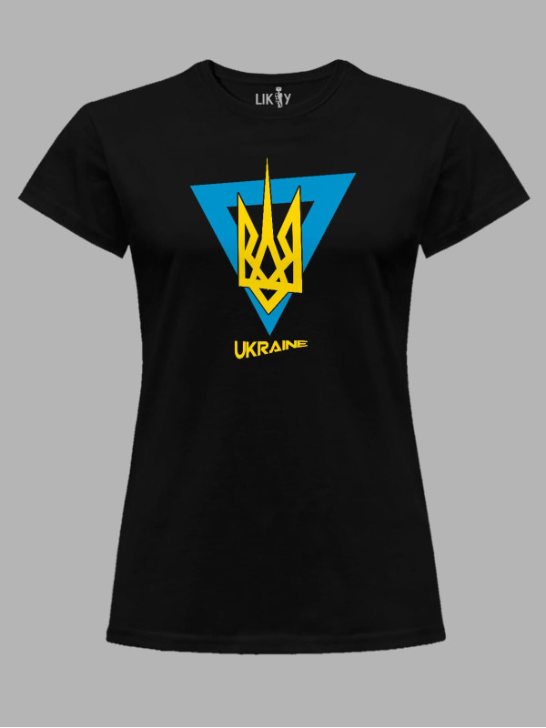 Футболка женская с принтом "Украинская Воля" (220813)