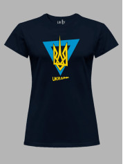 Футболка женская с принтом "Украинская Воля" (220813)