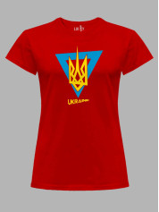 Футболка женская с принтом "Украинская Воля" (220813)