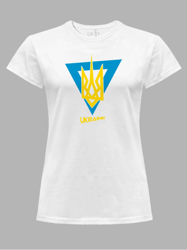 Футболка женская с принтом "Украинская Воля" (220813)
