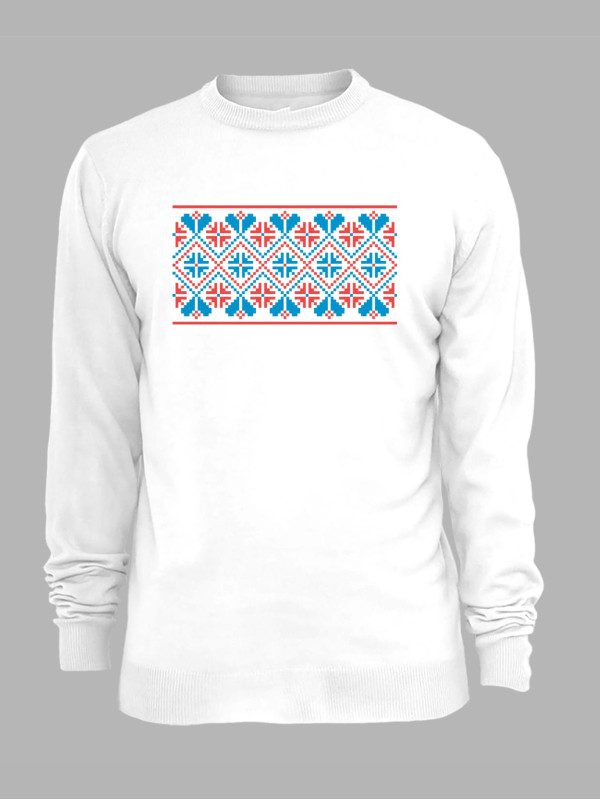 Світшот з патріотичним принтом "Вишиванка" (220821)