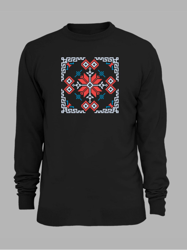 Світшот з патріотичним принтом "Гарна вишиванка" (220822)