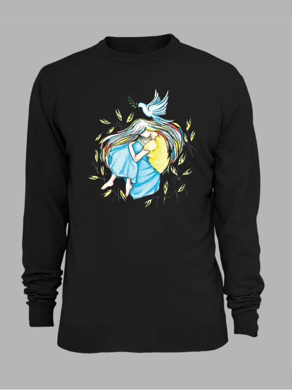 Світшот з принтом "Мир в Україні" (220847)