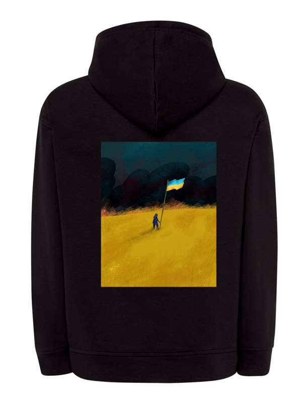 Худи с патриотическим принтом "Украина - и никак иначе" (220873)