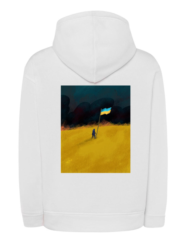 Худи с патриотическим принтом "Украина - и никак иначе" (220873)